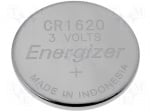 Батерия CR1620 ENERGIZER BAT-CR1620/EG Батерия: литиева; 3V; CR1620,бутонна; O16x2mm; 79mAh